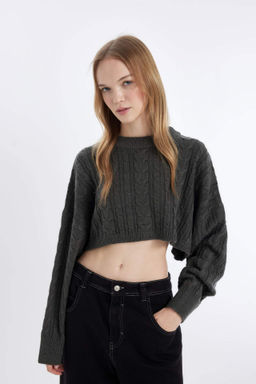 Coool Regular Fit Bisiklet Yaka Triko Kazak - Defacto фото 3