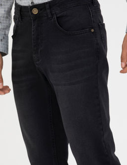 Siyah Slim Fit Jean Pantolon