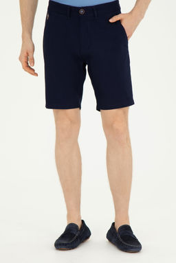 Мужские темно-синие тканые шорты - U.s. polo assn фото 2