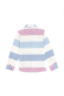 Темно-синяя рубашка с длинным рукавом для мальчика - U.s. polo assn фото 3