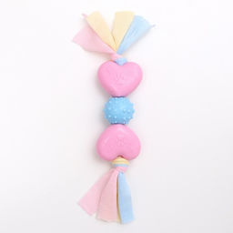 Игрушка жевательная Пижон Premium на верёвке, 3 элемента, термопластичная резина, микс  фото 2