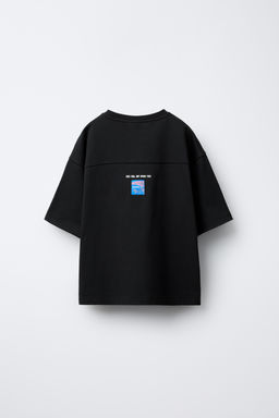 T-SHIRT WITH RAISED PRINT - Zara фото 2