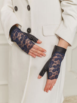 Перчатки женские б/п 00388 navyblue - Eleganzza фото 2