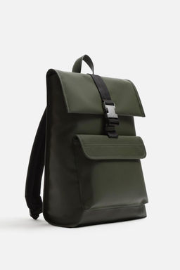 RUBBERISED BACKPACK WITH FLAP - Zara фото 18