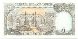 Банкнота 1 лира 1994 года Кипр