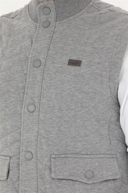 Мужской серый меланжевый вязаный кардиган - U.s. polo assn фото 7