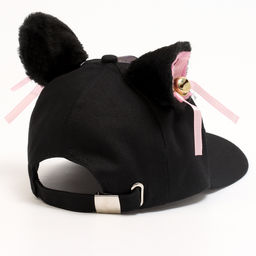 Кепка детская для девочки "Кошка", аниме, с ушками, р-р 52-54, 5-7 лет