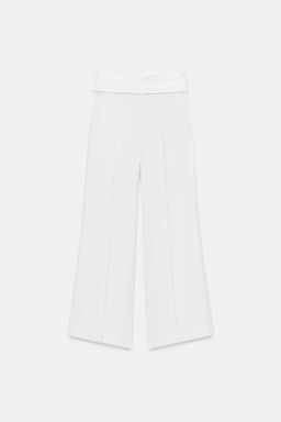LINEN BLEND CUMMERBUND TROUSERS ZW COLLECTION - Zara фото 5