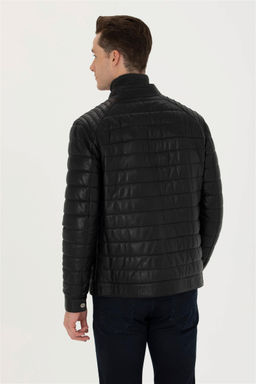 U. S. Polo Assn / Мужская черная кожаная куртка - U.s. polo assn фото 12