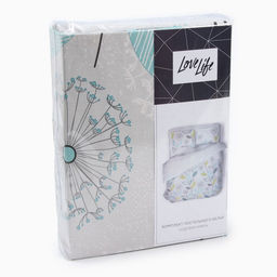 Постельное бельё LoveLife евро Одуванчики 225х215см, 240х220см, 50х70см-2шт, хлопок, бязь, 125г/м2  фото 5