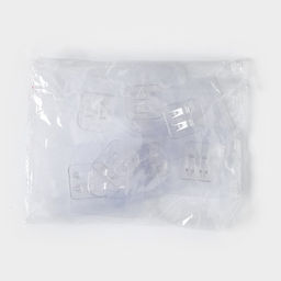 Цена за 3 шт. Крючки для полок самоклеящиеся, 5.6×5.6 см, 10 шт., прозрачная основа