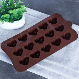 Форма силиконовая для льда и конфет 15 ячеек / HL-189 / уп 300/ Сердце/ 21*10,3*1,7 см - ГалеонТрейд фото 8