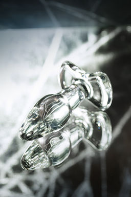 Анальная втулка Sexus Glass, стекло, прозрачная, 10,5 см, 3,5 см  фото 9