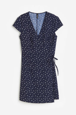 Vestido cruzado de crep?