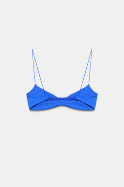 TOP BIKINI COSTURAS MARCADAS / Azul?n - Zara фото 5