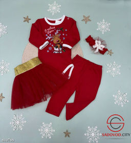 Боди с кнопками на плечике с юбкой, лосина и повязка на голову