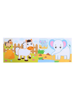 Раскраски набор «Рисуем точками», 6 точка - маркеров, 8 раскрасок