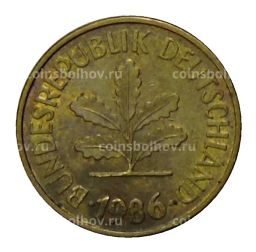 5 пфеннигов 1986 года D Германия