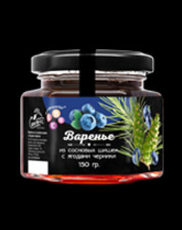 Варенье из сосновой шишки с ягодами черники 150 г Сам бы ел