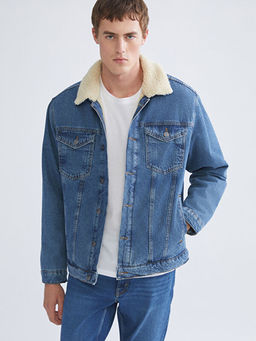 Standart Kal?p Erkek Jean Ceket