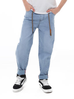 Джинсы-багги для мальчиков - Синий мир фото 11