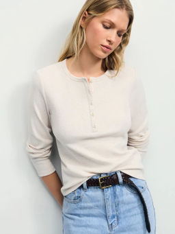 Лонгслив с застежкой на груди / Zarina