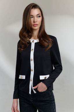 Джемпер 0808 черный - Diliafashion фото 3