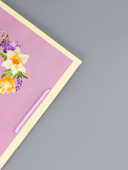 Цена за 2 шт. Пакет подарочный ламинированный вертикальный Фиолетовое настроение, 26?12?32 см