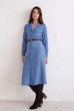 Платье-рубашка с английским воротником - Martichelli фото 46