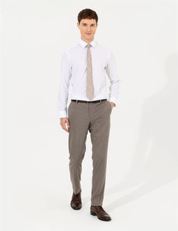 A__k Kahverengi Slim Fit Kuma_ Pantolon - Pierre cardin фото 3
