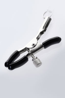 Зажимы для сосков с кольцом для пениса Metal by TOYFA, серебряные, 60 см