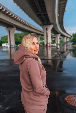 207/206 Костюм с толстовкой, начес, ментол - Knitka wear фото 6