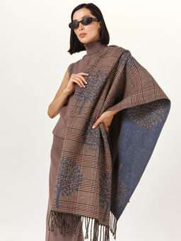 в составе ШЕРСТЬ и КАШЕМИР Большой, мягкий, теплый двусторонний палантин - Tantino фото 16