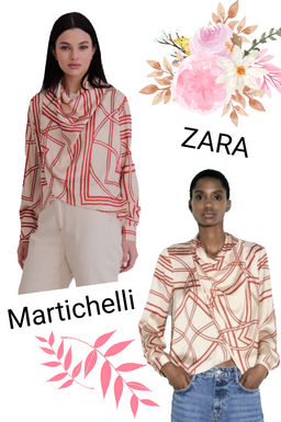 12012 Блуза с драпировкой