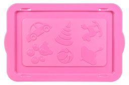 Ящик для игрушек 55 л 61*41*33 см KidsBox Милые щенки белый с розовой крышкой, на колёсах - Elan gallery фото 5