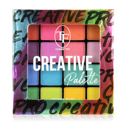 TF Палетка теней для макияжа CREATIVE PALETTE тон 01 Цветная 16цветов