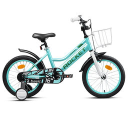 Велосипед 16" Rocket Basic, цвет бирюзовый