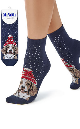 (Minimi) Mini Inverno 3300-9 нос.жен., плюш "собаки" (ЧЗ)