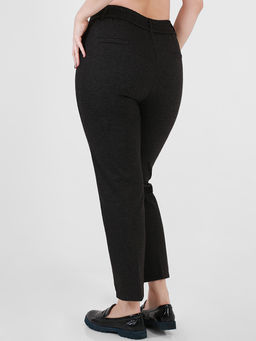 Брюки утепленные в мелкую клетку женские