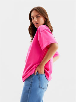 Футболка женская MIST Selflove, розовая, размер L (46-48)