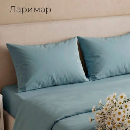 Простынь Евро макс() поплин(василек)