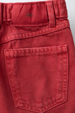 BERMUDA DENIM ROTOS / Rojo - Zara фото 4