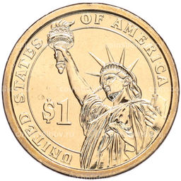 Монета 1 доллар 2012 года (Р) США 24-й президент США Гровер Кливленд