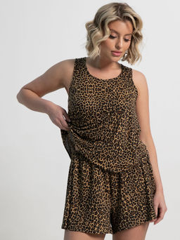 Костюм домашний с шортами Мила (лео) К15223-1М - Lt collection фото 7