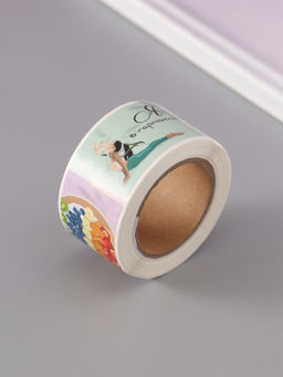 Цена за 2 шт. Наклейка бумага Эстетика, 3?5 см, 200 шт. в рулоне