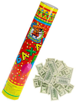 Хлопушка пневматическая 30см "Доллары" (Х-4401)