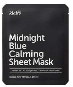 DEAR, KLAIRS Тканевая маска успокаивающая с охлаждающим действием Midnight Blue Calming Sheet Mask (25 мл)