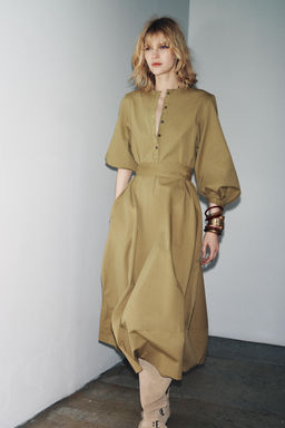 ZW COLLECTION BELTED SHIRT DRESS - Zara фото 3
