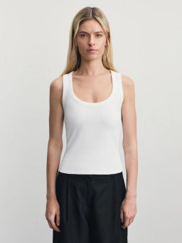 Базовый топ в рубчик / Zarina  фото 3