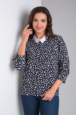 Блуза Modema 735-2 горох на синем